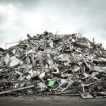 Pile of Aluminium scrap for recycle